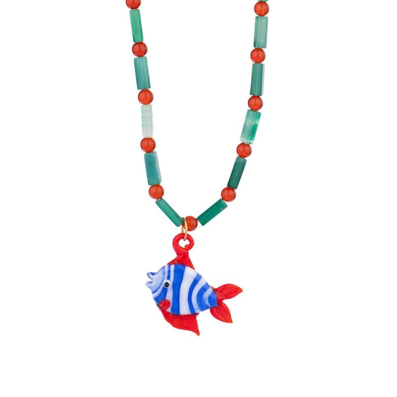 

Multifuntional Fish Necklace Adjustable Chain Necklace Elegant Pendant Necklace Alloy Texture Suitable for Everyday