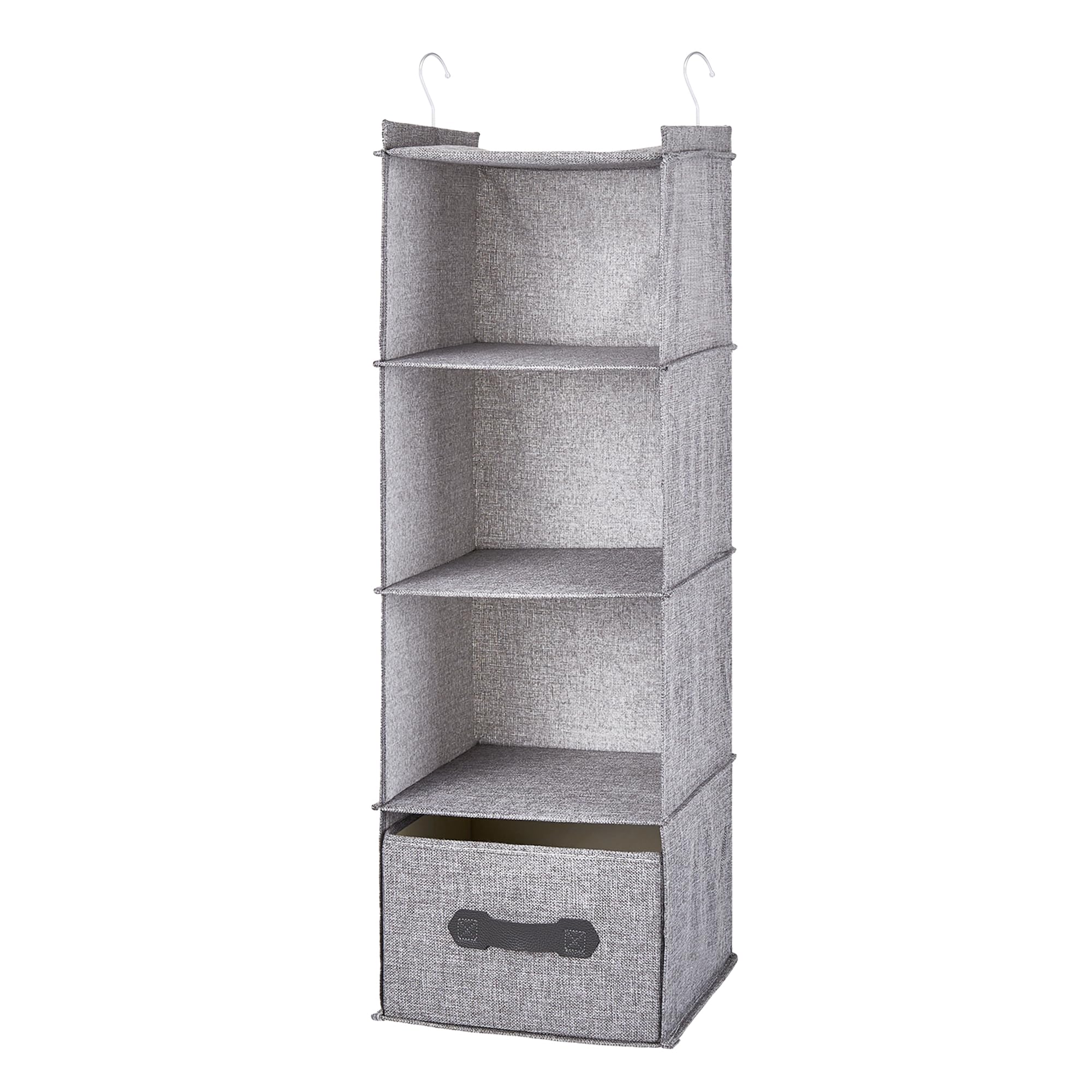 

VECELO Hanging Storage Clothes Rack Closet Storage Foldable for Hanging Hanger Rack Storage Moisture-proof, Mold-resistant, Washable, Space-saving, серый