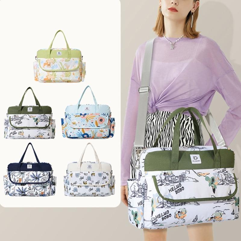 Modna Wielofunkcyjna Torba dla Mamy Wodoszczelna i Stylowa Przechowywanie Pieluch Wiele Wzorów dla Kobiet w Ciąży!