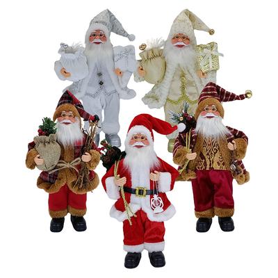 New Santa Claus Plush Toy Christmas Decoration Standing Elder Children's Gift Ornament