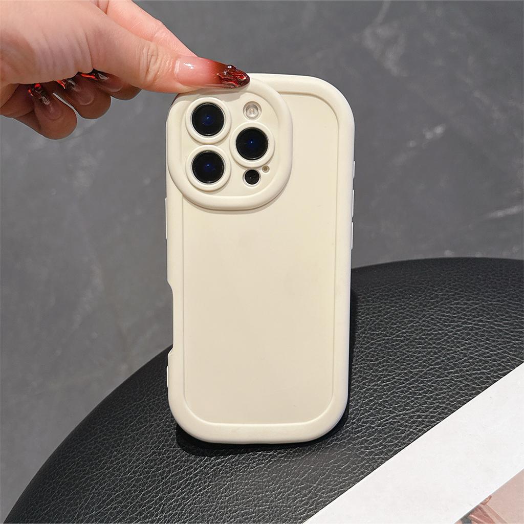 Luxury Candy Solid Color Matte Soft Silicone Phone Case For iPhone 11 14 15 16 Samsung A16 A55 Redmi 10 14C Note 11 Camera Protection Shockproof Cover