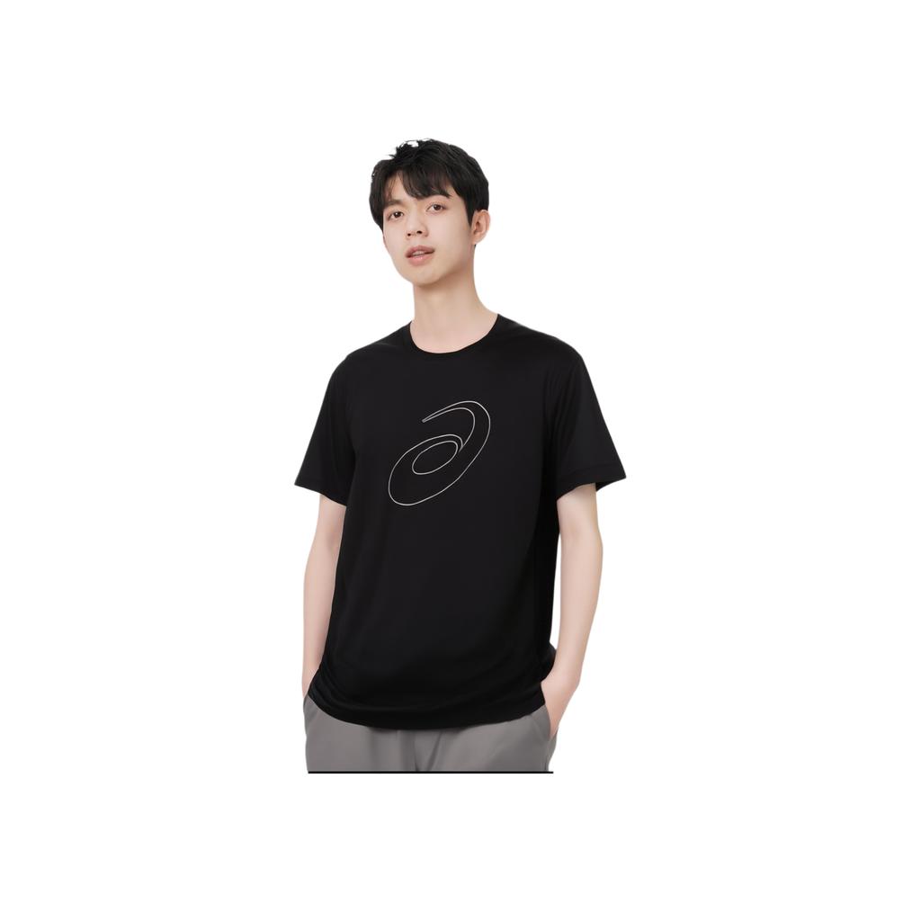 Asics Comfortable Breathable Round Neck Sports T-Shirt Men Tops Black 2011C975-001