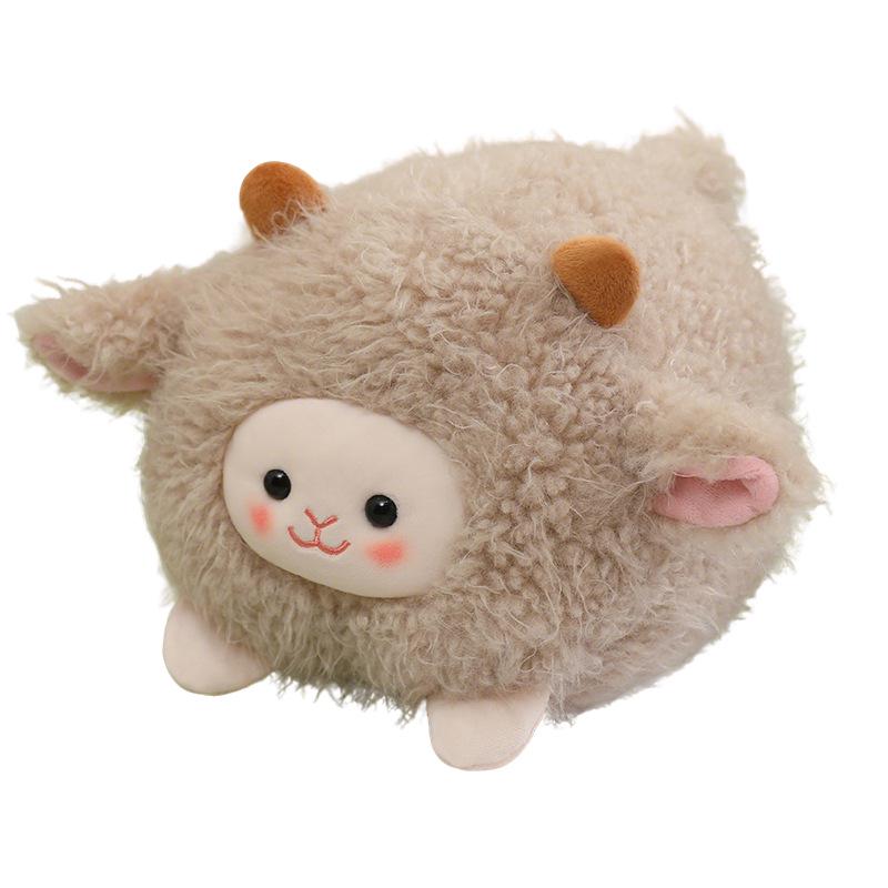 Cross-Border Round Ball Little Sheep Plush Toy Doll - Soothing Pendant and Children's Birthday Gift