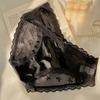 Sweet Low Waist Lace Panties Mesh Lingerie Lace Bow Briefs Satin Silk Underwear for Women Girl
