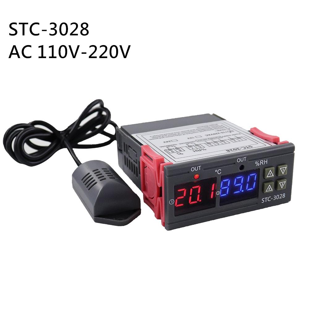 STC-1000 STC-3028 12V 24V 220V Digital Thermostat Thermometer Hygrometer Temperature Humidity Controller Regulator 2