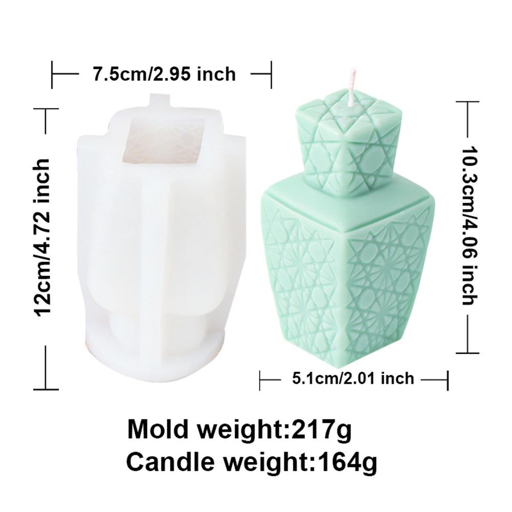 Cute Gourd Shaped Candle Silicone Mold Handmade Perfume Wine Bottle Aromatherapy Gypsum Mold Home Candle Production Kit
