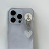 Fashionable Pendant for Furniture Stylish Crystal Heart Keychain Heart shaped Pendant for Home and Car Decorations
