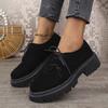 Fashion Large Size Casual Imitation Moccasin Women 2025 Spring New Side Lacing Fashion Casual Loafers Platform Shoes