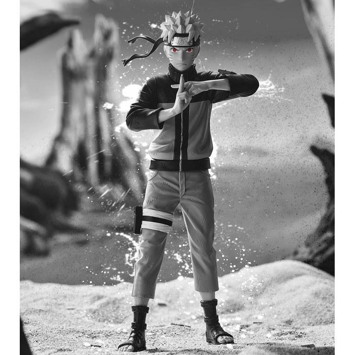 NARUTO Naruto Figure Noir Edge Collection (Approx. 23cm) Black/Gray/Red