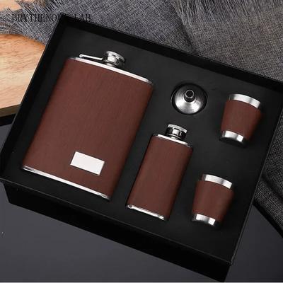 High Quality 9 Oz Hip Flask Set Whiskey Wine Stainless Alcohol Steel Flagon Bottle Travel Drinkware for Gifts