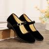 Shoes New Dance Non-slip Breathable Mom Shoes Medium Velvet Cloth Shoes Hotel Commuter Shoes