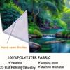 Tropical Forest Waterfall Tapestry Wall Art, Natural Green Scenery Hanging Cloth for Home & Dorm Decoration