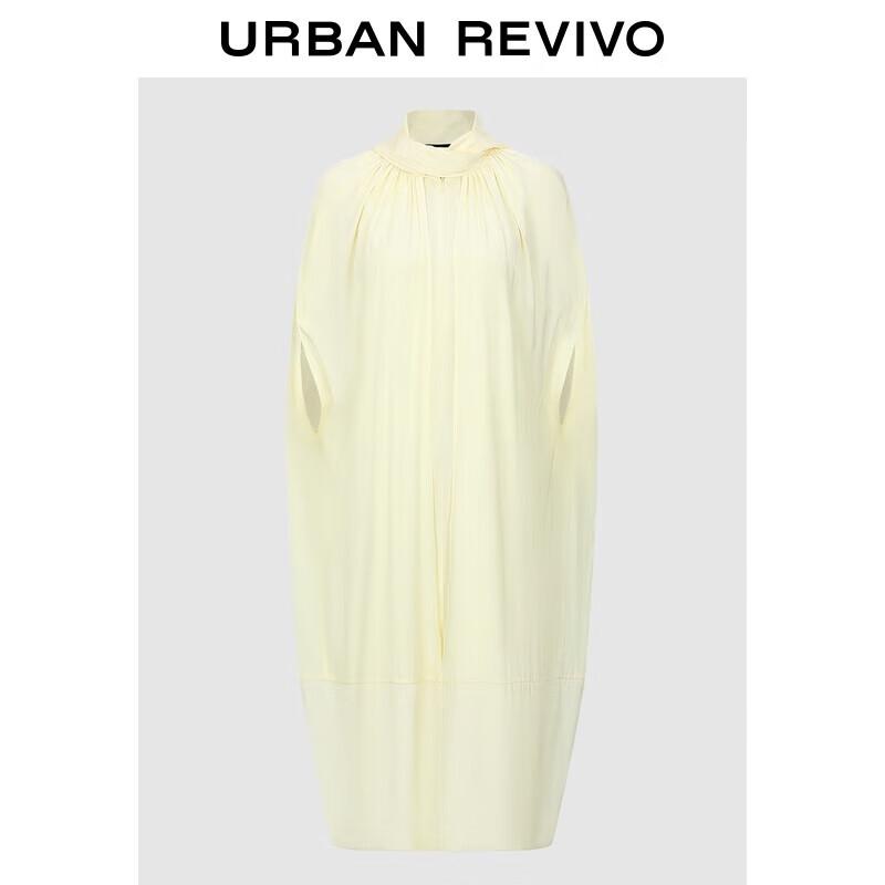 

UR 2025 Autumn Flowing Philosophy Bow Collar A-Line Dress S