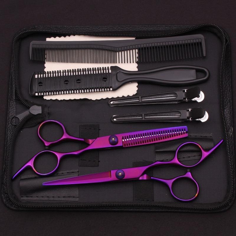 Hair Scissors 6" JP Stainless Hairdressing Scissors Barber Shop Hair Cutting Scissors Thinning Shears Haircut Set Dropshipping