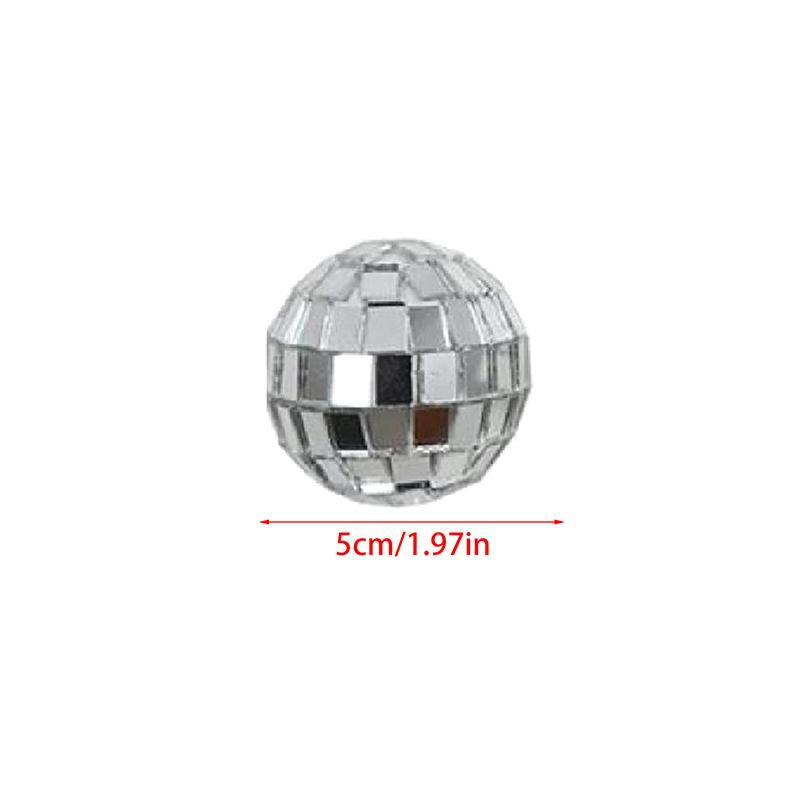 10pc Hanging Disco Ball String, Reflective Mini Mirror Disco Ball Decorations for Disco Party Wedding Festival Birthday Party