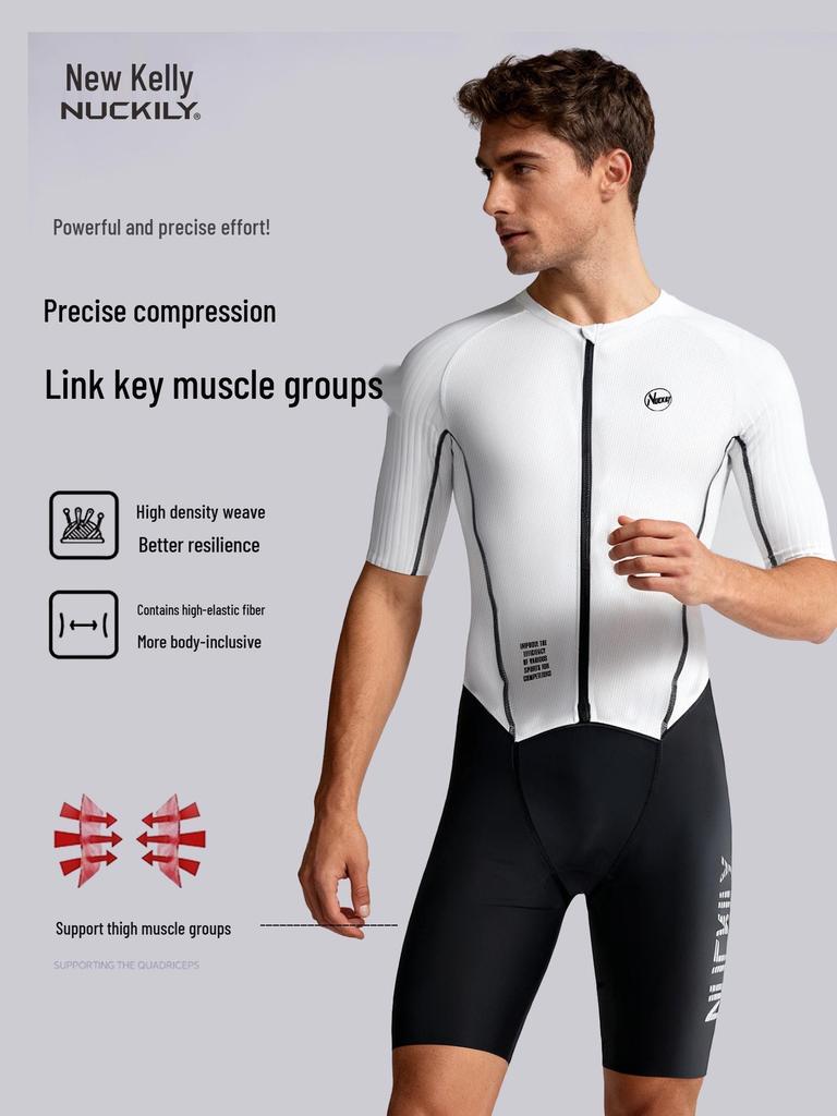 Men's Quick-Dry Triathlon Suit: Cycling, Running, Swimming