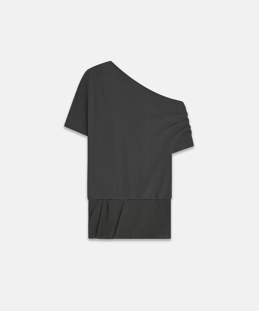 Nash Folded Draping Sweatshirt Charcoal