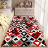 Playing card suit pattern carpet Yoga living room room decor children's crawling mat doormat area rug games mat