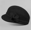 Autumn and Winter Women's Short Brim Cap In the Elderly Warm Wool Temperament Elegant Versatile Foreign Style Mother Hat