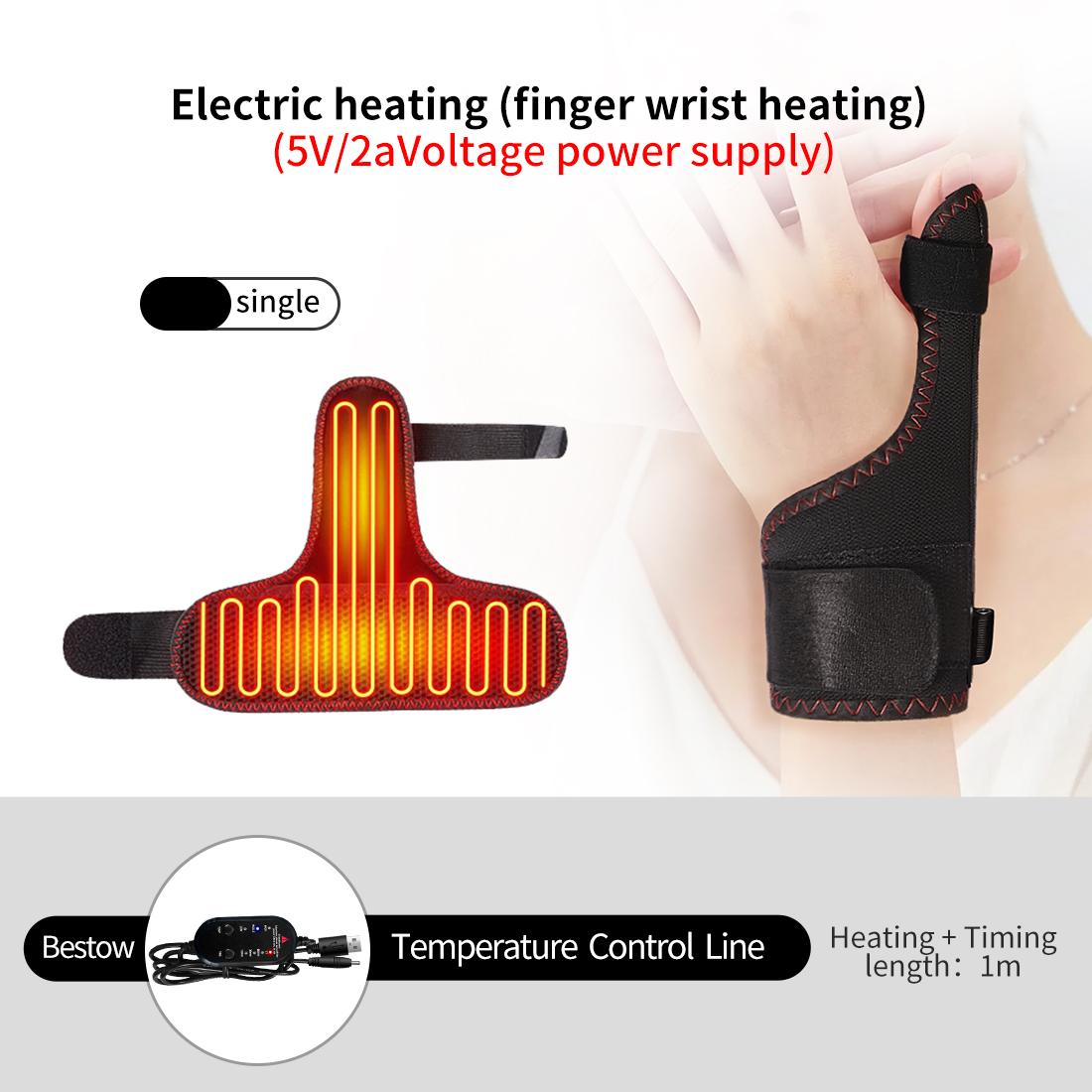 

New Battery-Powered Finger Massage Equipment 3 Gears Heat Vibration Kneading Function Arthritis Carpal Tunnel Relief Usb-Powered Compact Rapid EU-Plug