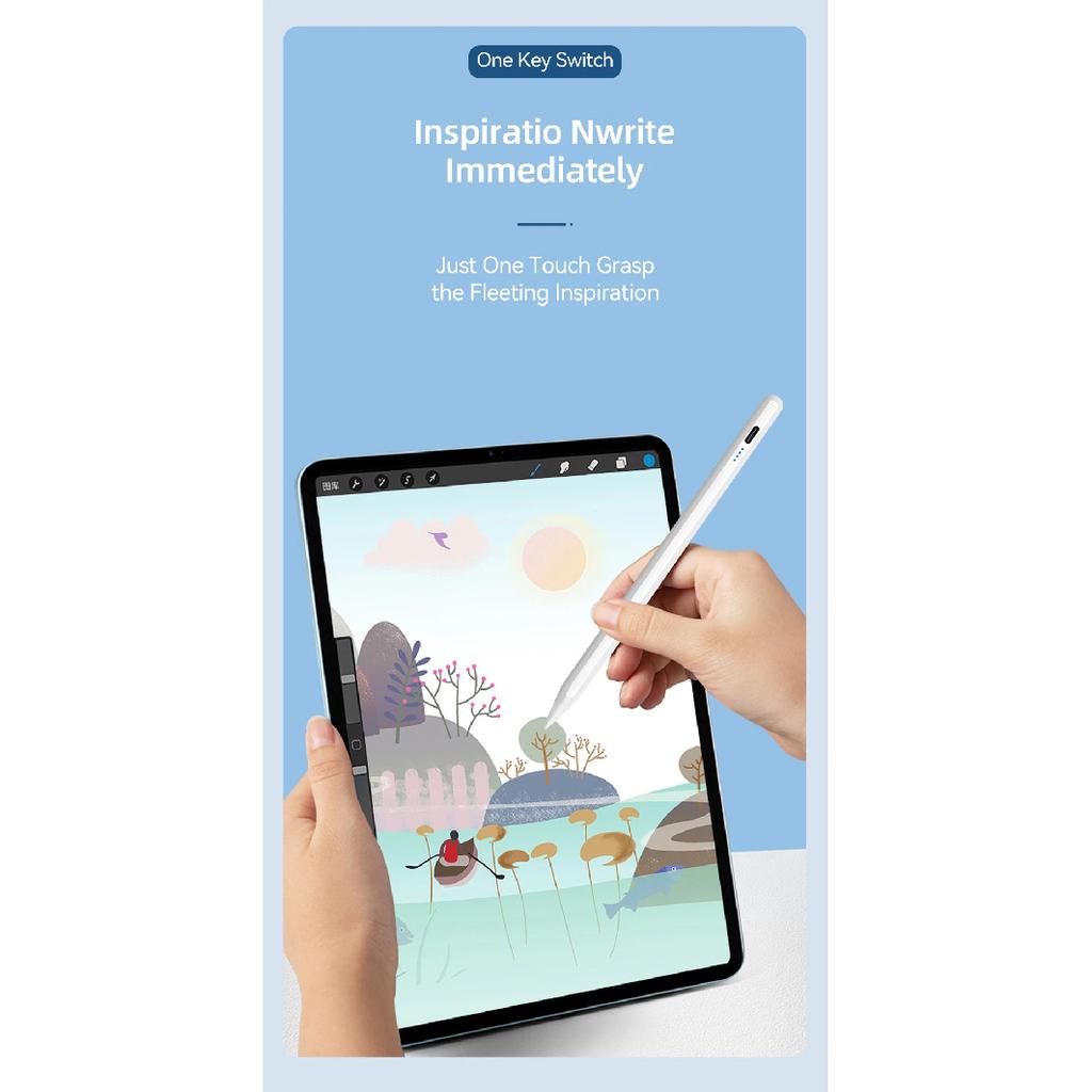 Stylus For Apple Pencil 2024 iPad Air 11 13 M2 Pro 13 11 M4 5/6/7/8/9/10th Gen Air 3/4/5/6 Mini 5 6 7 with Palm Rejection