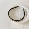 Chains Gold Color PU Leather Hair Accessories PU Chains Headband Korean Hair Hoop Women Hair Band