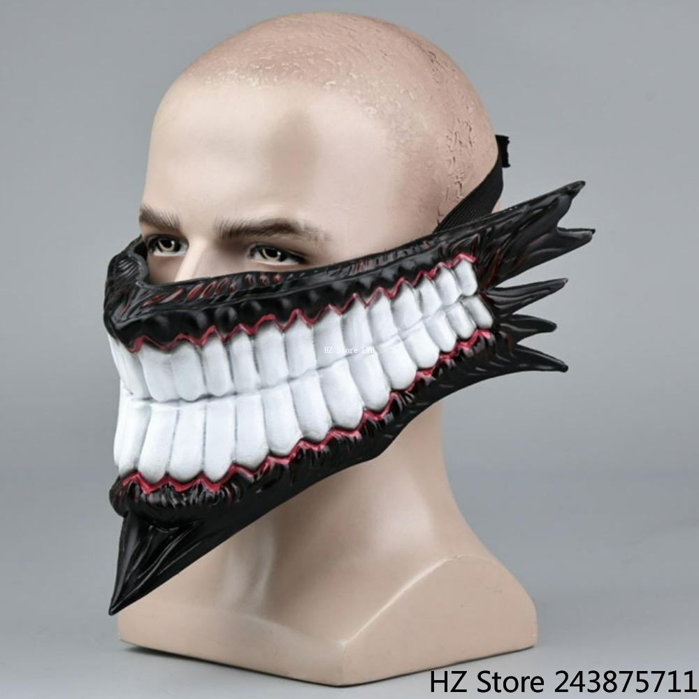 Maschera Cosplay Takakura Ken DAN DA DAN Okarun Ken Takakura Maschera Facciale Gioco di Ruolo Halloween per Adulti Maschere di Maschera Spaventose Donne