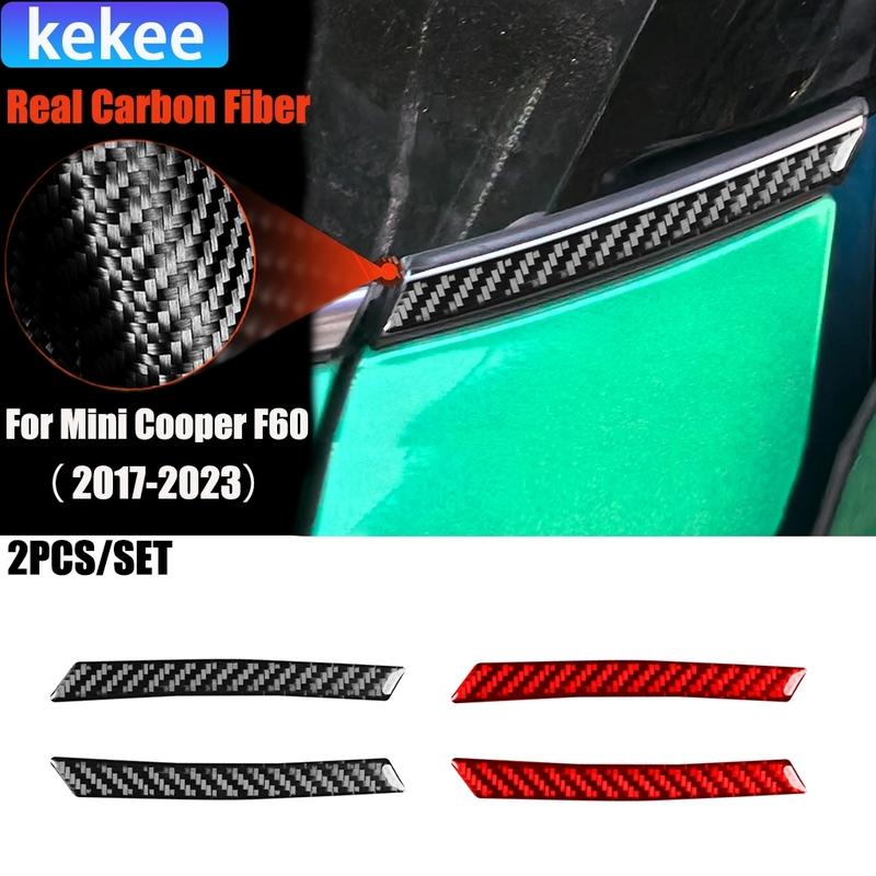 Carbon Fiber Car Accessories Front Windshield Modified Exterior Trim Cover Soft Sticker For Mini Cooper F60 Countryman 2017-