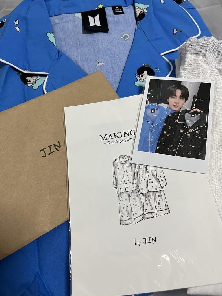 [USED] Official BTS ARTIST-MADE COLLECTION Jin Pajamas, Size L