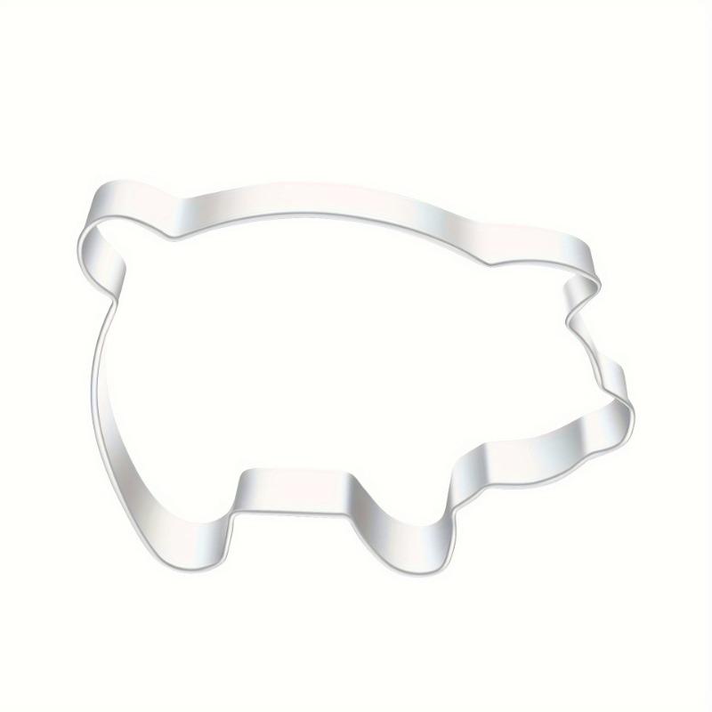 Набор из 3 шт. формочек для печенья в форме мини-свинки из нержавеющей стали — фото 5