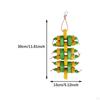 Bird Toy Chew Gifts Cage Accessories with Wood Beads Parrot Bite Hanging for