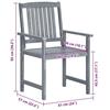 VidaXL Lot de 8 Chaises de Jardin avec Coussins, Sièges de Terrasse, Chaises de Salle à Manger, Meubles de Patio Extérieur, 3078225