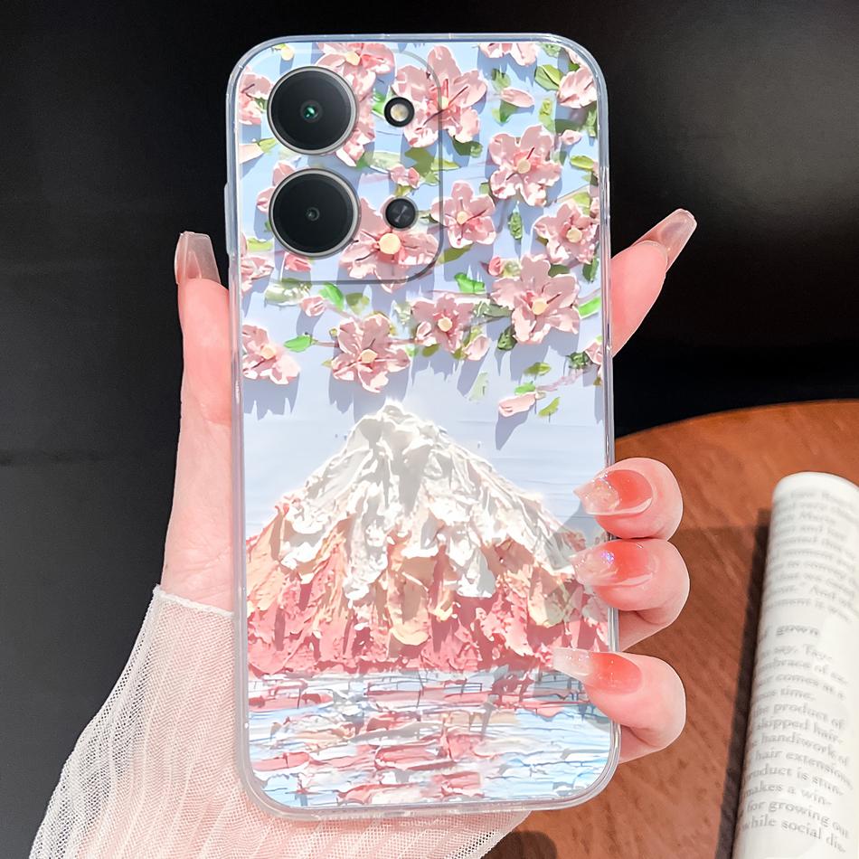 Case For Poco C85 C75 C65 C55 Ocean Fish Transparent Phone Back Cover For POCO C 75 Soft TPU Silicone Lightweight Protectors