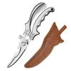 Chicken Bone Kitchen Shears,Stainless Steel Kitchen Scissors Fish Cutter Fish Scissors Scale Clean Cook Scissors Knife