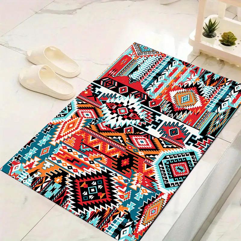 Native American Pattern Carpet Rug for Living Room Bedroom Home Sofa Decoration,Kids Play Non-slip Floor Mat