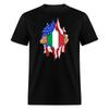 Italia Pride Italian Roots Shirt Gift Italy US Flag Immigrant T-Shirt Size S-6XL