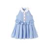 Balabala Girls' 2026 Summer Preppy Plaid Sleeveless Dress