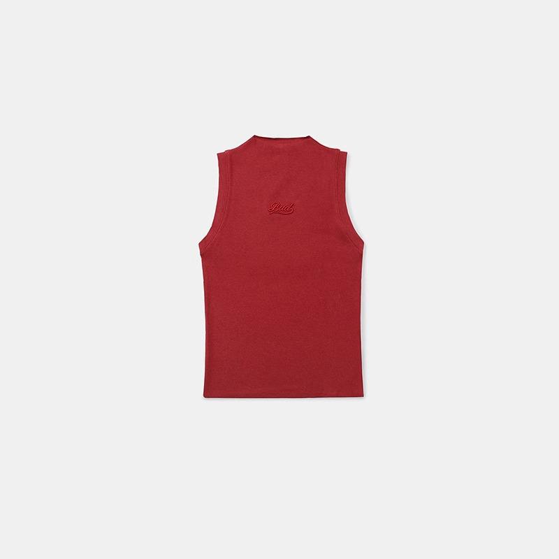 

Korean Badblood BCAC Spicy Girl Embroidered Half-High Collar Sexy Camisole Top Medium