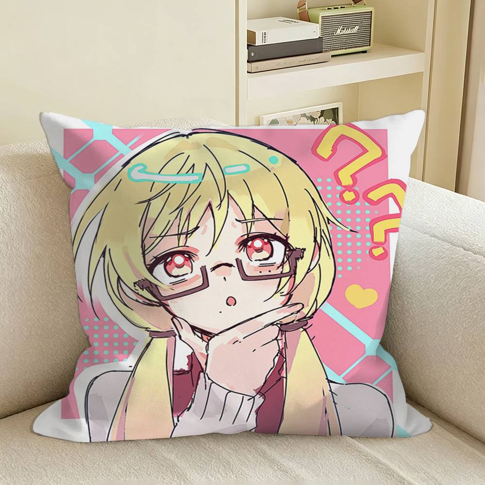 Anime Marriagetoxin Mei Kinosaki Square Sofa Pillow Cover Solid Color Living Room Home Decor Cushion Case