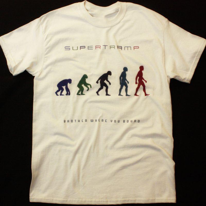 Supertramp Band Music For Lovers White T-Shirt Cotton Unisex Unisex T-Shirt S