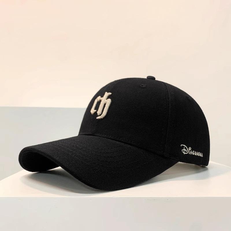 Hard top baseball cap women's enlarged and deepened head circumference peaked cap men's face small wide brim hat summer