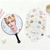 Kawaii PVC Picket Fan Cover Portable Dustproof Uchiwa Fan Sleeve Clear Cheering Fan Storage Case Cheering Fans