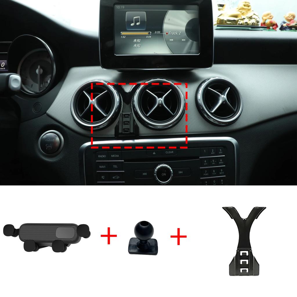 Car Mobile Phone Holder Accessories for Mercedes Benz GLA X156 CLA 2015~ GPS Bracket Navigation Stand Auto