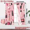 2D Flat Printing  JIT 2pcs   Curtains (Without Rod) Cosmetic Bliss Popular Curtain Cloth Polyester Easy Install Curtains Gifts Use