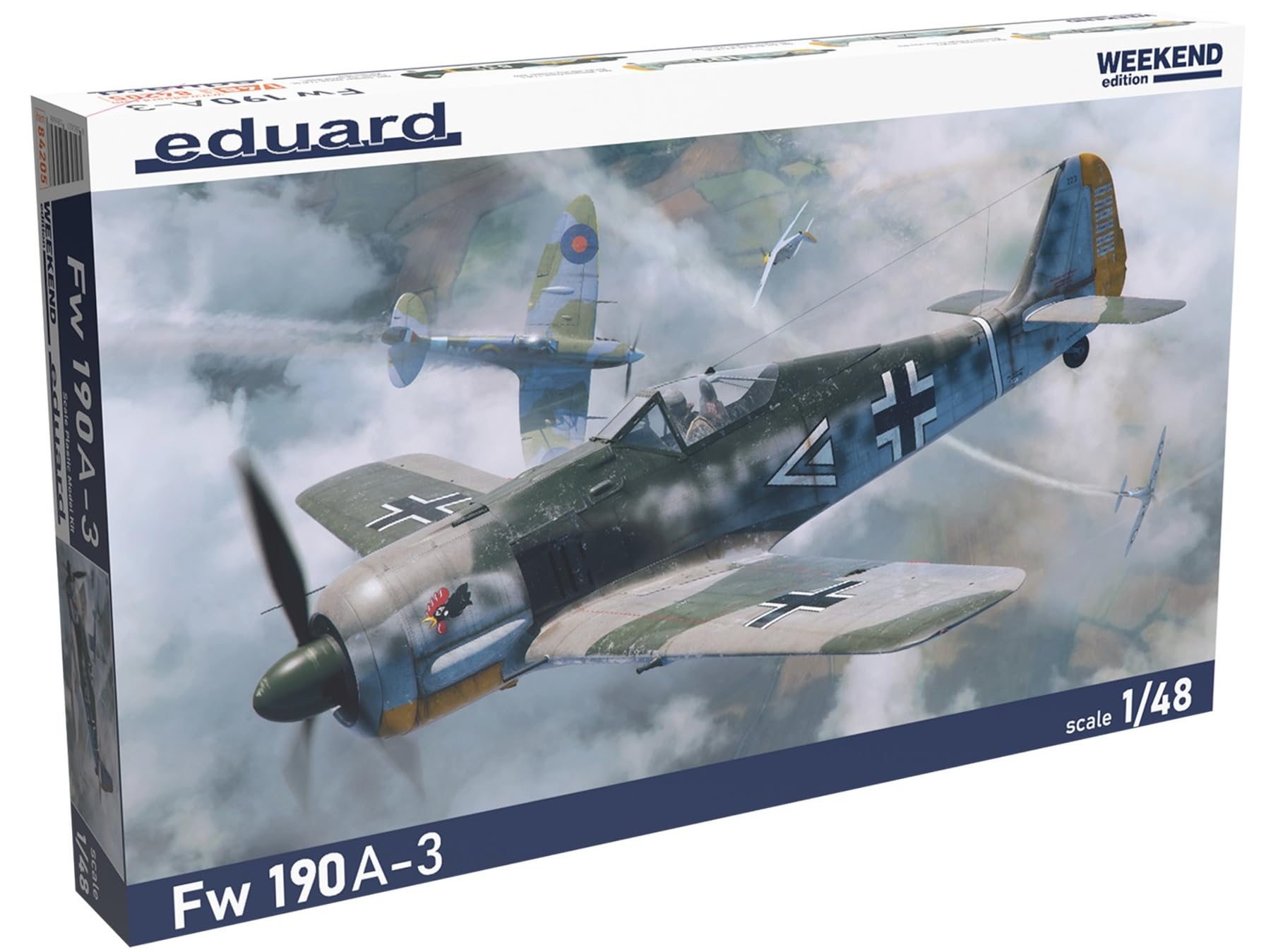 

Eduard 1/48 Weekend Edition Fw190A-3 Plastic Model Kit EDU84205 (Airplane)