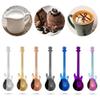 Creative Guitar Shaped Black Stainless Steel Stirring Drinking Tool Coffee Spoon Flatware Teaspoon