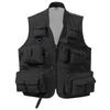Bassdash Mesh Fishing for Mountain and Outdoor Activities Men's Multi-functional Vest, Ultra-Lightweight, Fishing, Climbing, Photography, (3XL, Black)
