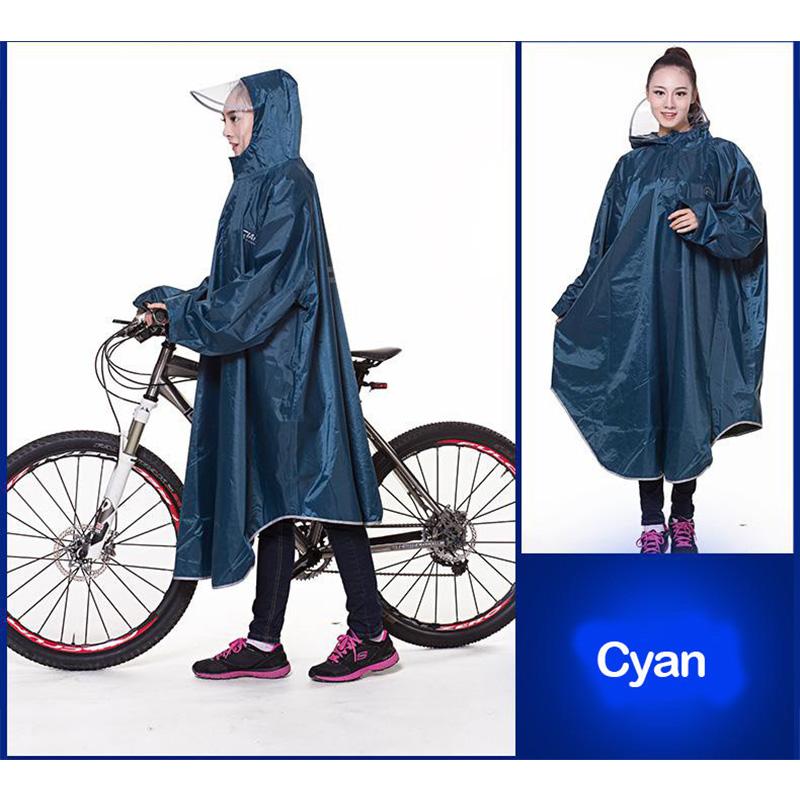 Bike Outdoor Cycling Raincoat Bicycle Rain Cape Poncho Coat Rainproof Waterproof