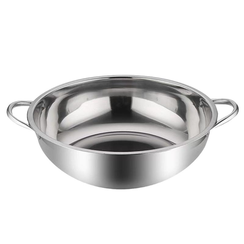 Pot Hot Shabu Divider Stainless Steel Cooking Cooker Induction Hotpot Divided Chinese Hot Pot Compatible Soup Stock Pot