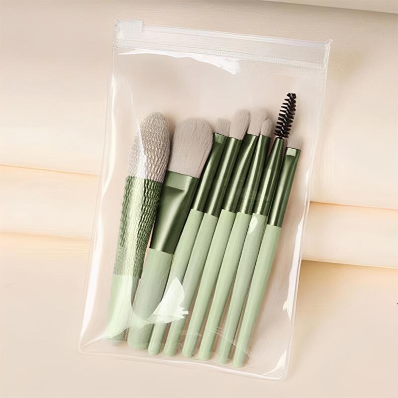 

8Pcs/Pack Makeup Brush Set Makeup Concealer Brush Blush Loose Powder Brush Eye Shadow Highlighter Foundation Brush Beauty Tools зелений